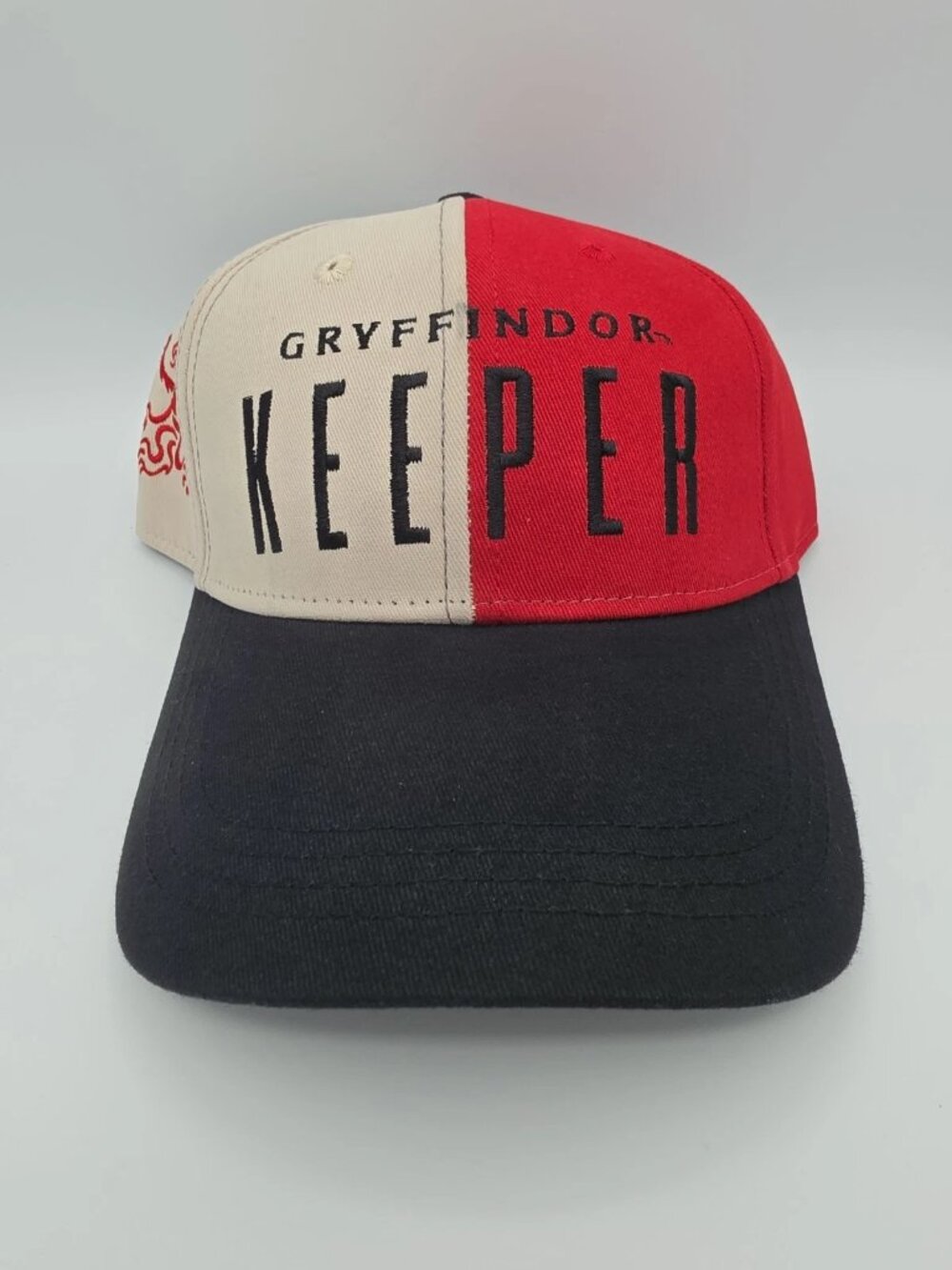 Harry Potter Hat Mens Strapback Red White Gryffindor Quidditch Keeper NWT